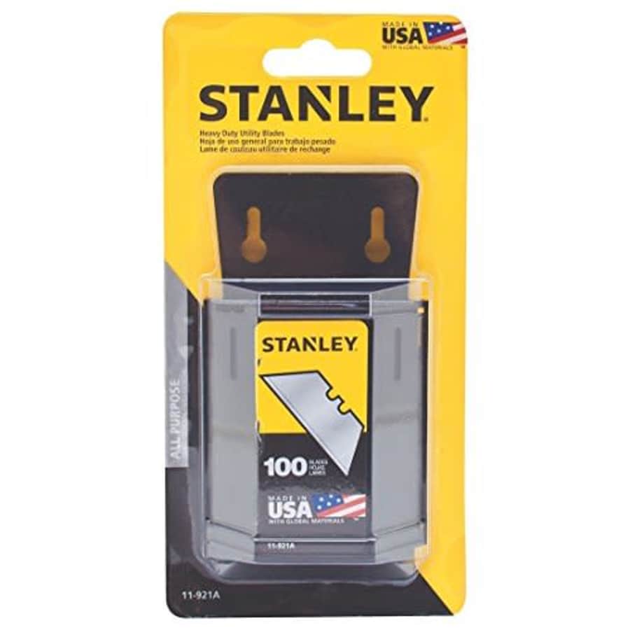 Stanley Tools Stanley Hand Tools 11-921A 100 Pack Utility Knife Blades & Dispenser for $76 Stanley Tools Stanley Hand Tools 11-921A 100 Pack Utility Knife Blades & Dispenser for $76