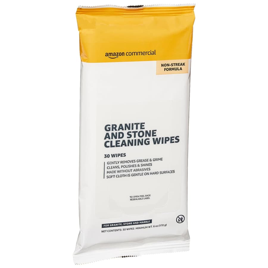 AmazonCommercial 120-Count Granite & Stone Cleaning Wipes for $21 AmazonCommercial 120-Count Granite & Stone Cleaning Wipes for $21