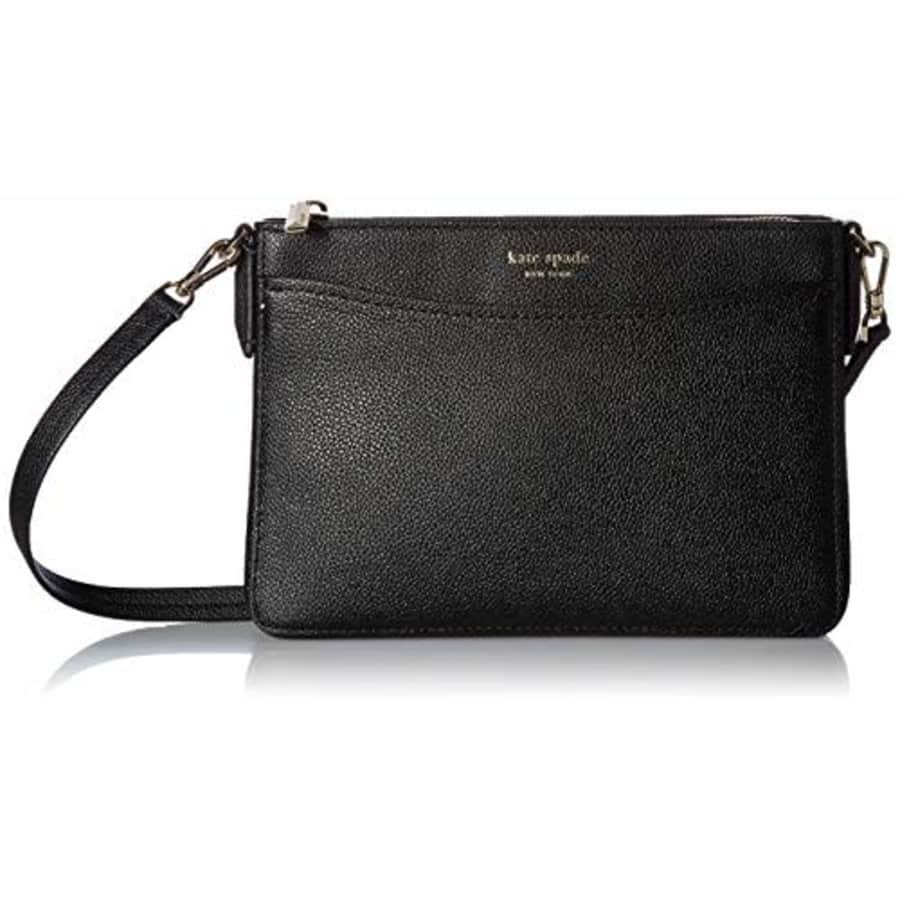 Kate Spade New York Women's Margaux Medium Convertible Crossbody Bag, Black, One Size for $130
