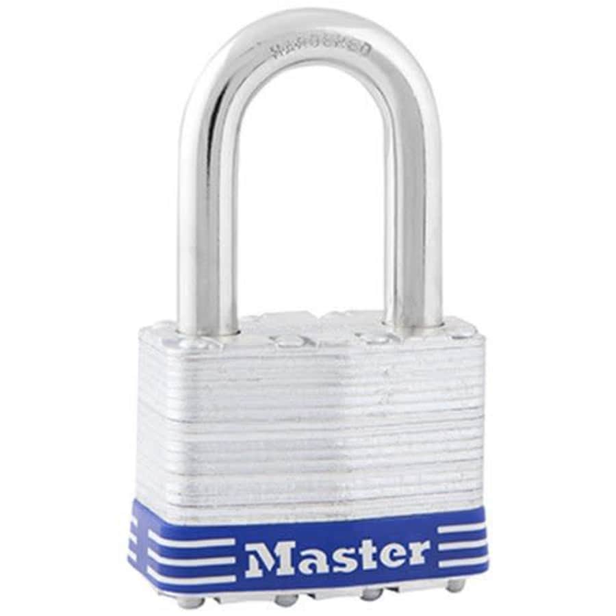 Master Lock 5DLF Laminated Steel Keyed Padock for $3