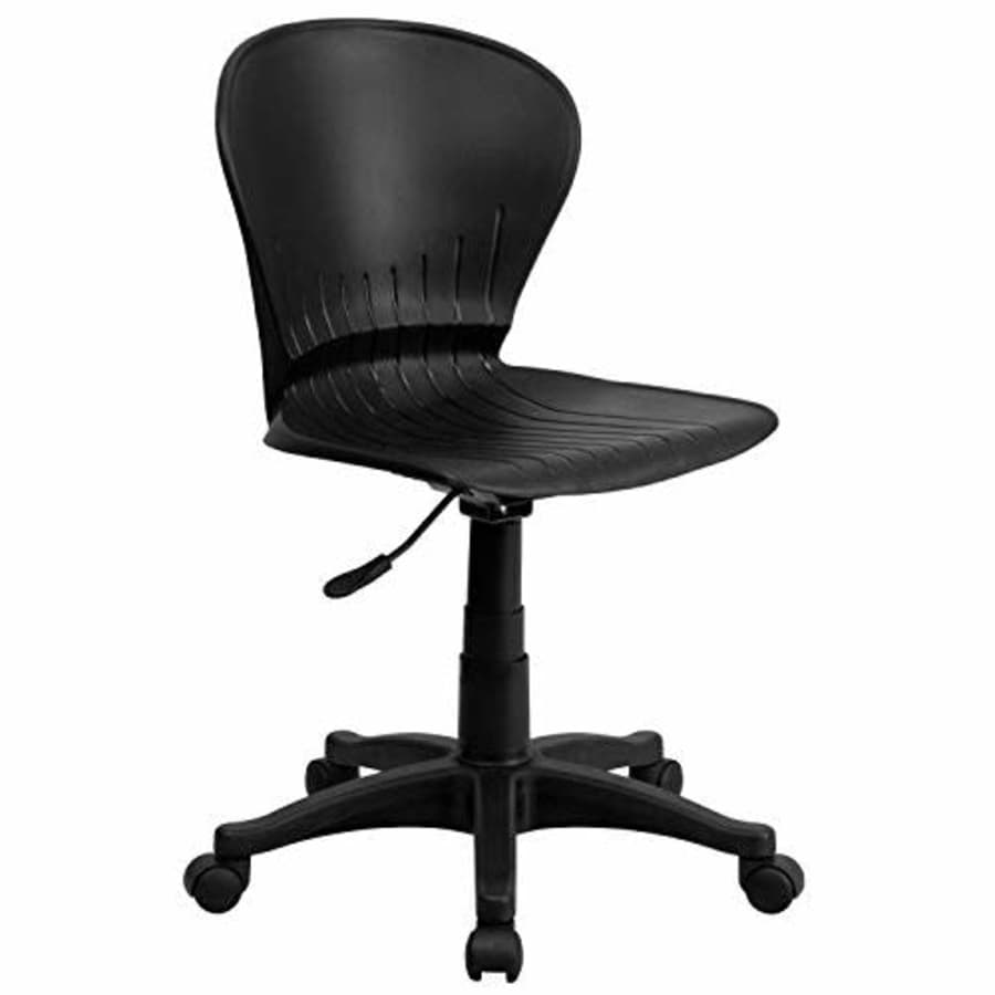 Flash Furniture Mid-Back Black Plastic Swivel Task Office Chair for $96