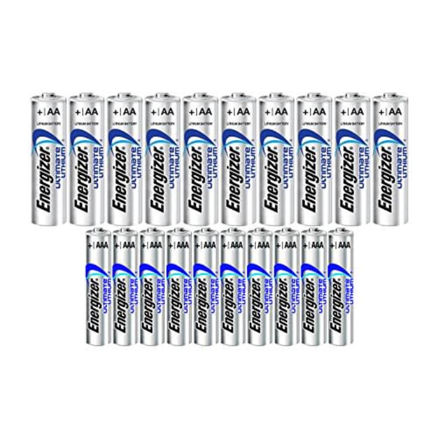 Energizer 10 AA + 10 AAA Ultimate Lithium Long Lasting Leakproof Batteries Bulk for $49 Energizer 10 AA + 10 AAA Ultimate Lithium Long Lasting Leakproof Batteries Bulk for $49
