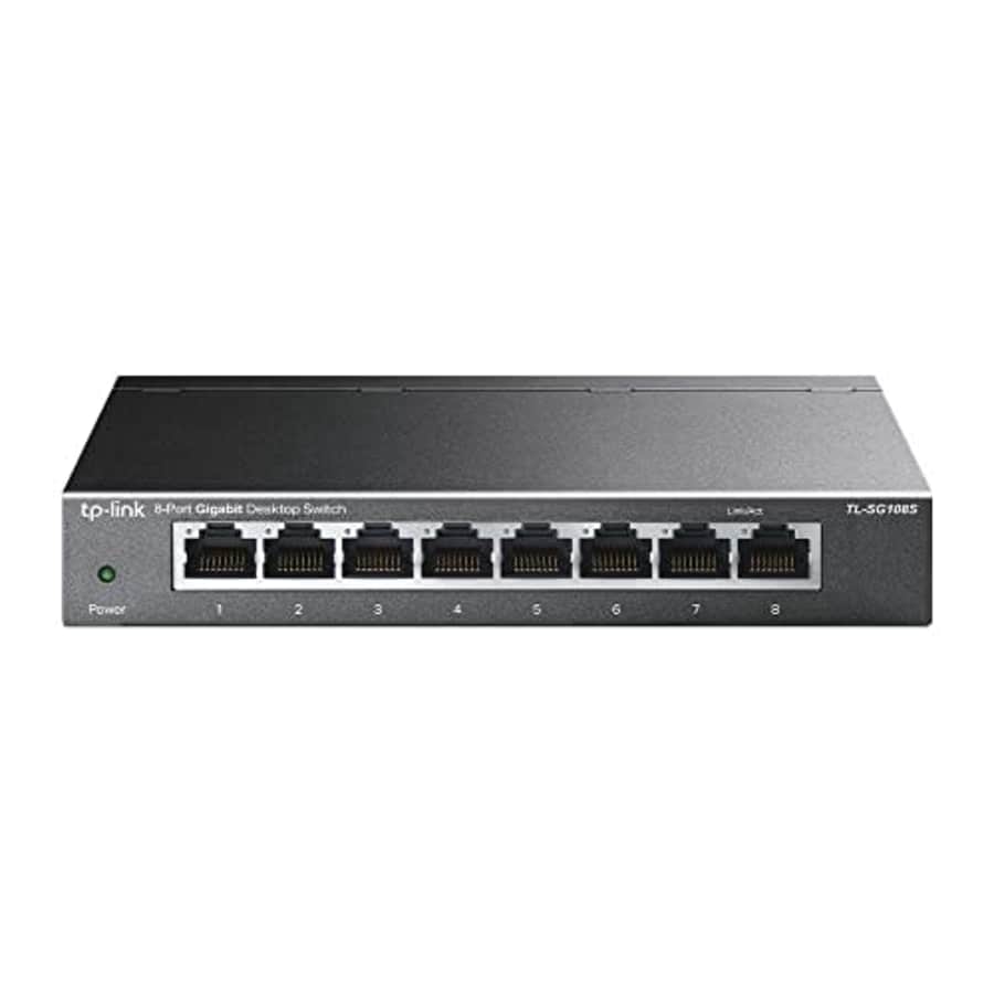 TP-Link TL-SG108S | 8 Port Gigabit Ethernet Switch | Desktop/Wall-Mount | Plug & Play | Fanless | for $25