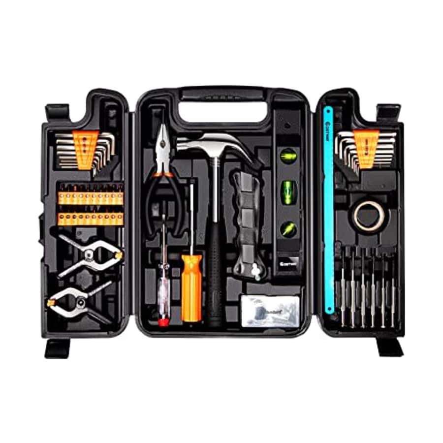 Goplus 95-Piece Tool Set, General Household Hand Tool Kit w/Toolbox Storage Case, Magnetic Level, for $20 Goplus 95-Piece Tool Set, General Household Hand Tool Kit w/Toolbox Storage Case, Magnetic Level, for $20