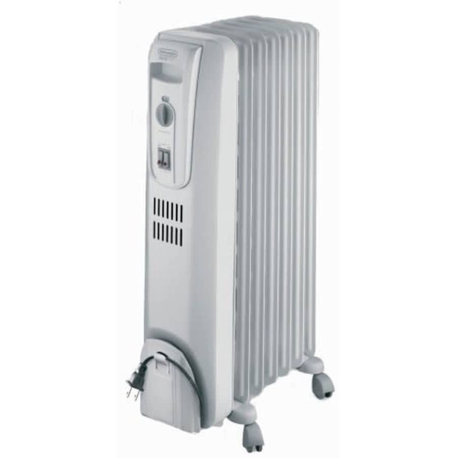 DeLonghi Oil-Filled Radiator Space Heater, Full Room Quiet 1500W, Adjustable Thermostat 3 Heat for $100