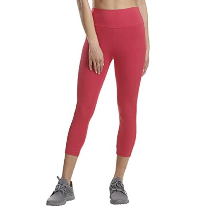 Spalding Women's Activewear 19 inch Inseam Capri Legging, Regular and Plus Size, Azalea, M for $16 Spalding Women's Activewear 19 inch Inseam Capri Legging, Regular and Plus Size, Azalea, M for $16