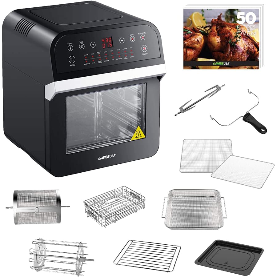 GoWise 12.7-Qt. 15-in-1 Air Fryer w/ Rotisserie & Dehydrator for $107 GoWise 12.7-Qt. 15-in-1 Air Fryer w/ Rotisserie & Dehydrator for $107