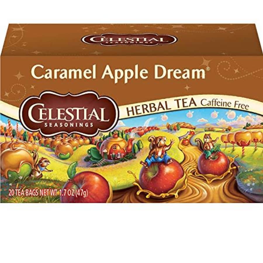 Celestial Seasonings Herbal Tea, Caramel Apple Dream, 20 Count (Pack of 6) for $22