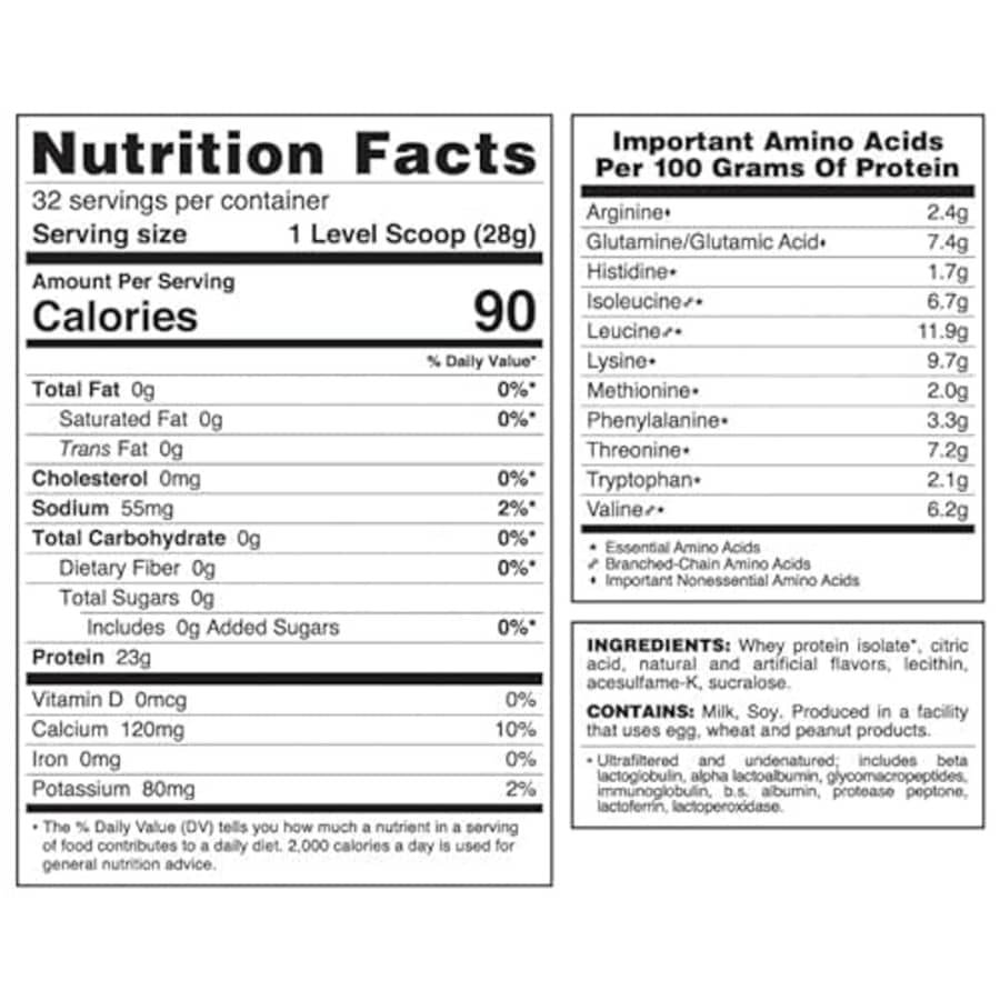 Syntrax Nutrition Nectar, 100% Whey Isolate Protein Powder, Refreshing Fruit Flavor, Honeycrisp for $39