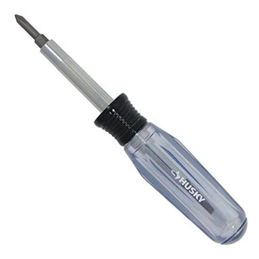 Husky 6 in 1 Reversible screwdriver Flat head and Phillips for $15