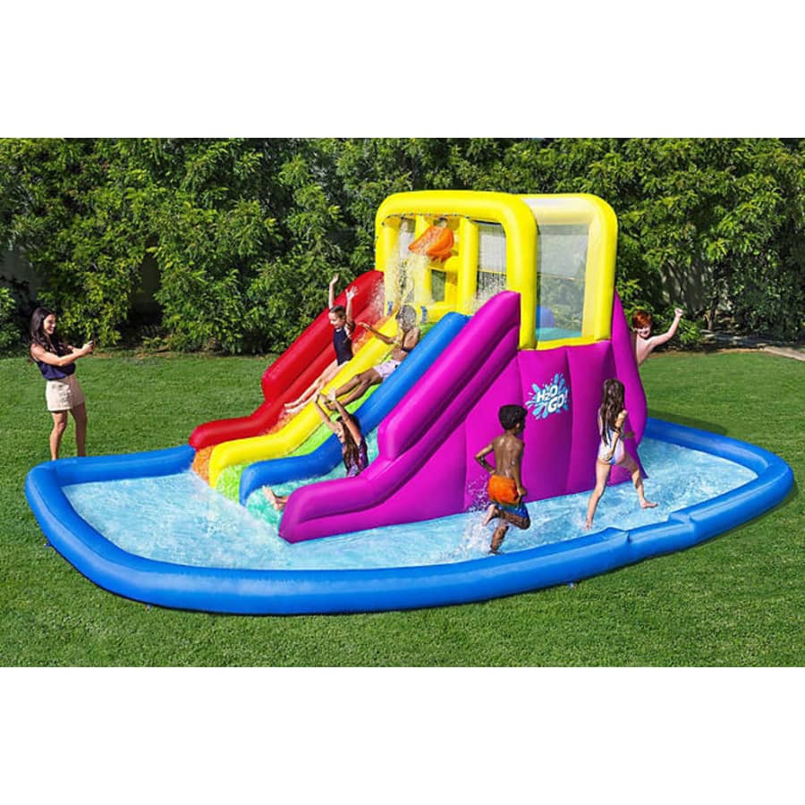 H2O Go 22-Foot Triple Splash Kids Inflatable Water Park for $300 for members H2O Go 22-Foot Triple Splash Kids Inflatable Water Park for $300 for members