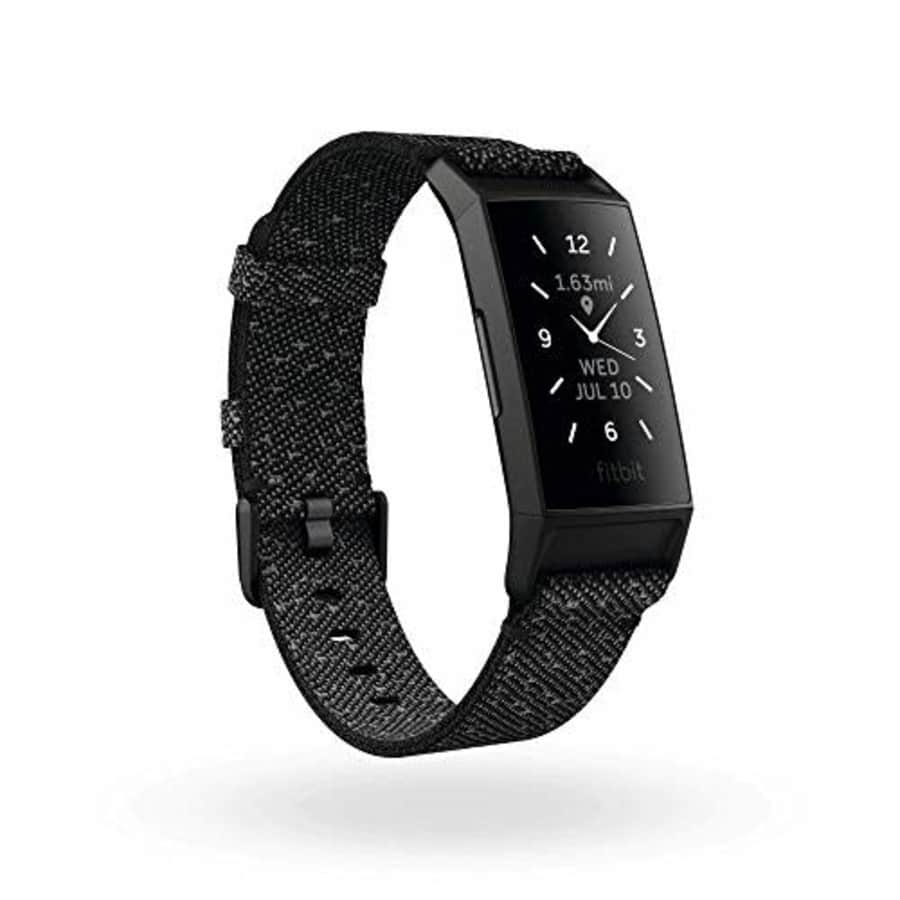 Fitbit Charge 4 Granite Reflective Woven Advanced Fitness Tracker for $160