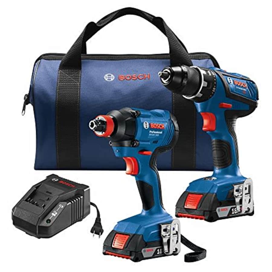 Bosch GXL18V-232B22 18V 2-Tool Combo Kit with Compact Tough 1/2 In. Drill/Driver, 1/4 In. and 1/2 for $190 Bosch GXL18V-232B22 18V 2-Tool Combo Kit with Compact Tough 1/2 In. Drill/Driver, 1/4 In. and 1/2 for $190