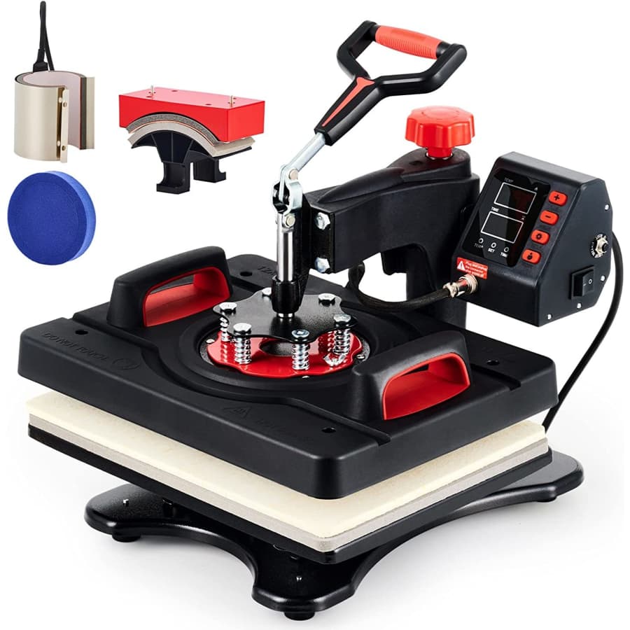 Creworks 12" x 15" 5-in-1 Heat Press Machine for $126 Creworks 12" x 15" 5-in-1 Heat Press Machine for $126