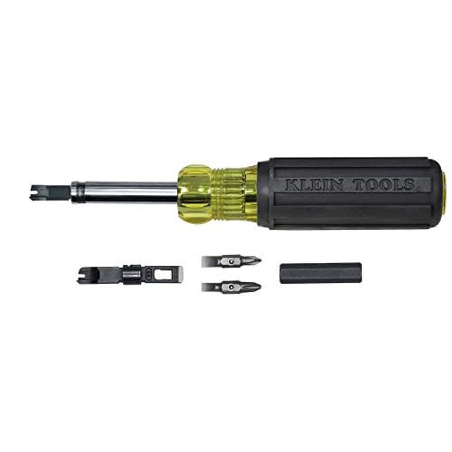 Klein Tools VDV001-081 Multi-Bit Screwdriver, Punchdown Screwdriver Bayonette-Style Multi-Tool with for $41 Klein Tools VDV001-081 Multi-Bit Screwdriver, Punchdown Screwdriver Bayonette-Style Multi-Tool with for $41