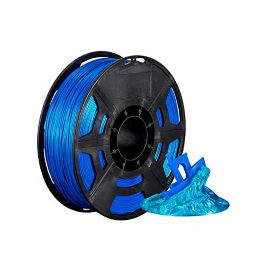 Monoprice Hi-Gloss 3D Printer Filament PLA 1.75mm - 1kg/Spool - Blue, Works with All PLA Compatible for $25