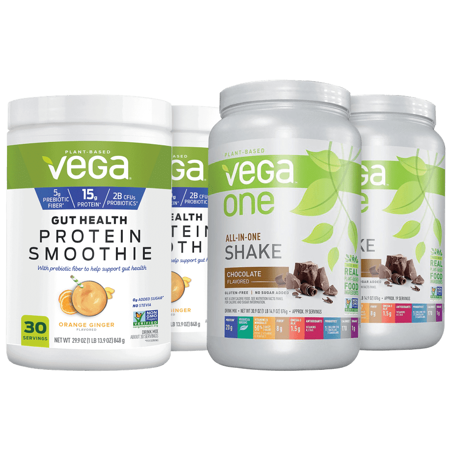 Vega One All-In-One or Gut Health Protein Shakes: 4 for $39 Vega One All-In-One or Gut Health Protein Shakes: 4 for $39