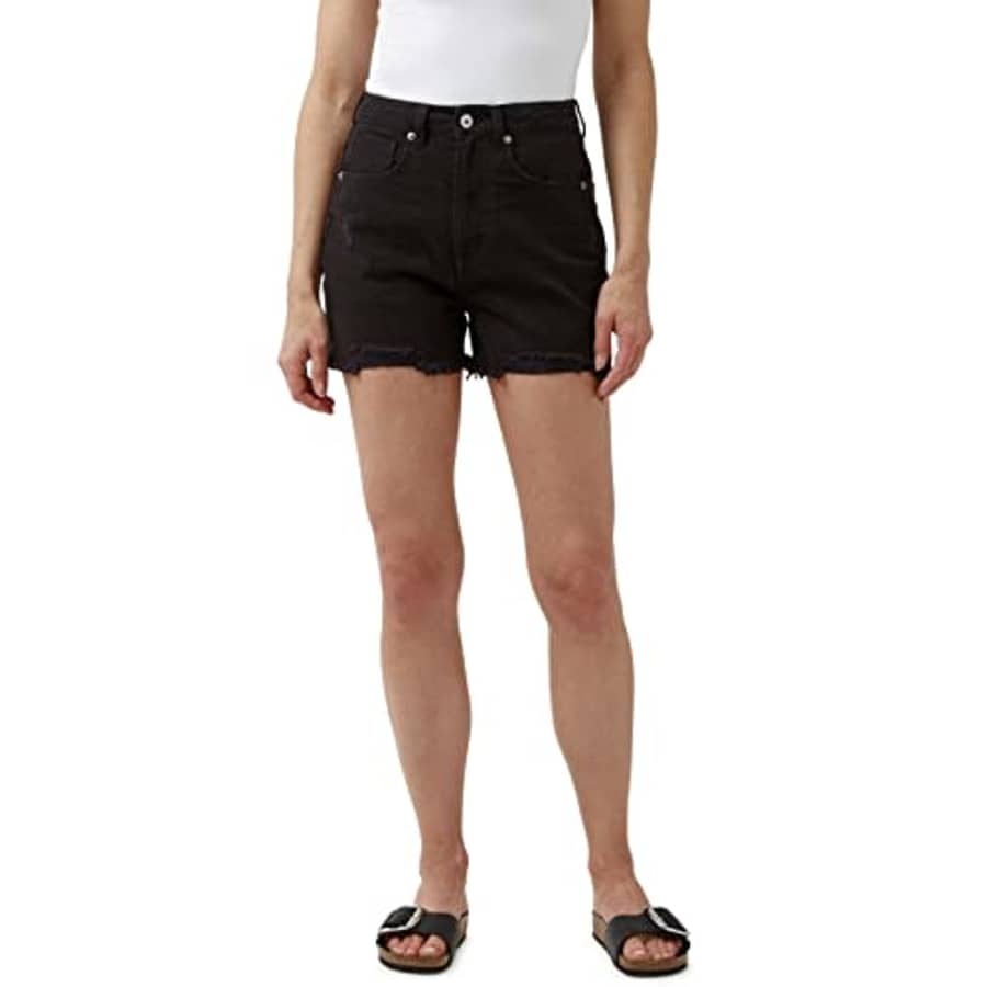 Buffalo David Bitton Women's Joanna Super High Rise Denim Shorts, Black for $11