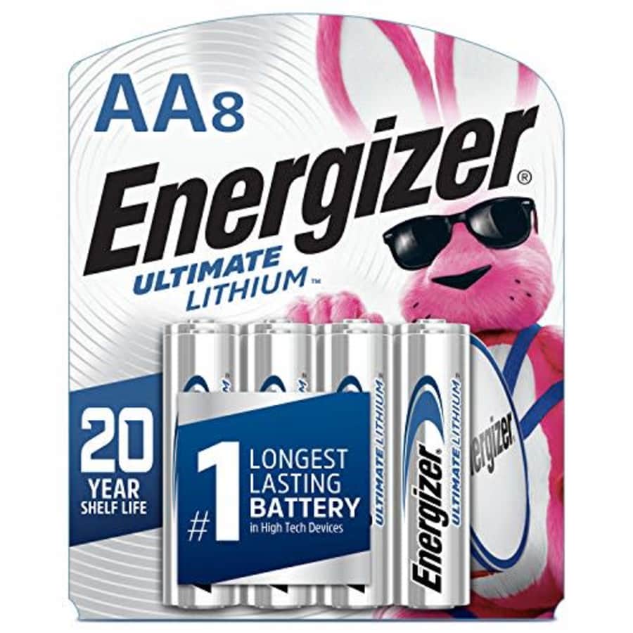 Energizer Ultimate Lithium AA Batteries 8-Pack for $24