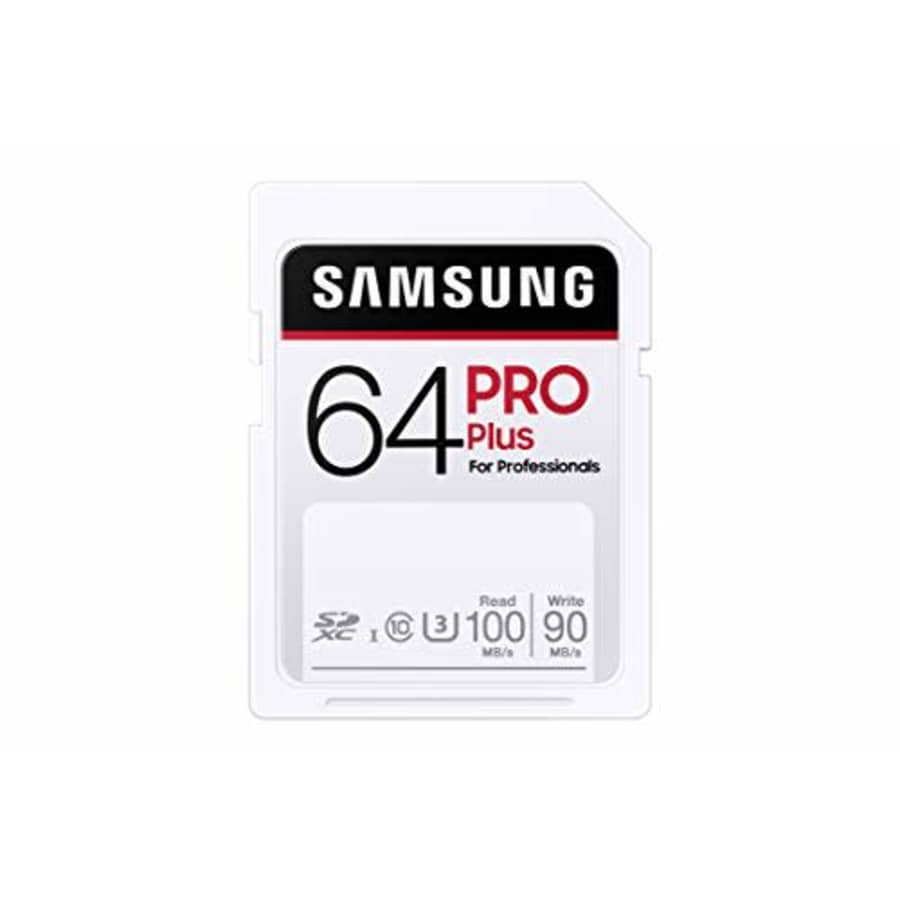 SAMSUNG PRO Plus SDXC Full Size SD Card 64GB (MB SD64H), MB-SD64H/AM for $17