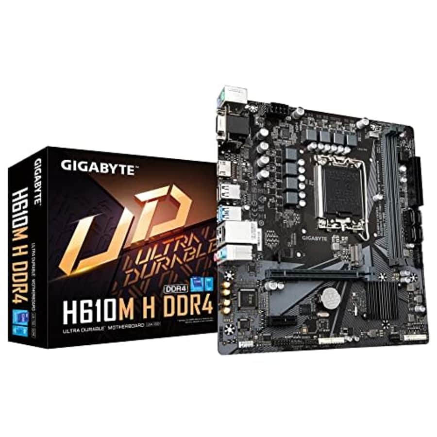 Gigabyte H610M H Intel H610 Express LGA 1700 Micro ATX DDR4-SDRAM Motherboard for $112
