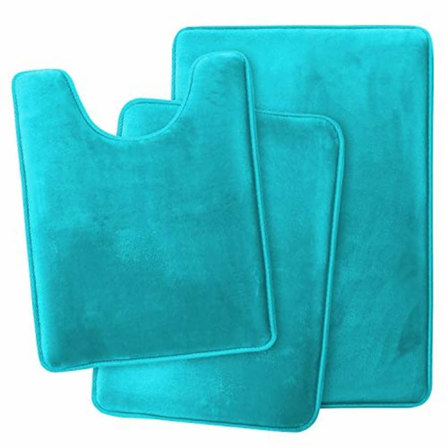 Clara Clark Memory Foam Bath Mat Ultra Soft Non Slip and Absorbent Bathroom Rug, Set of 3 - for $27
