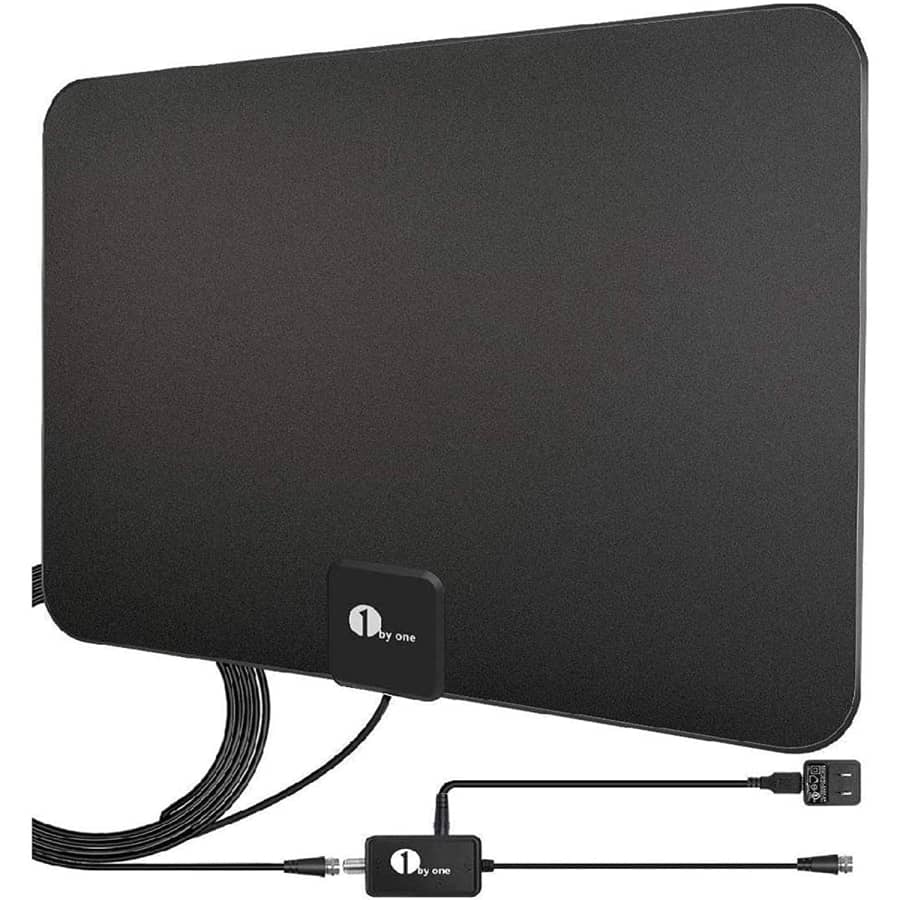 1byone 50-to-80-Mile HDTV Antenna for $15