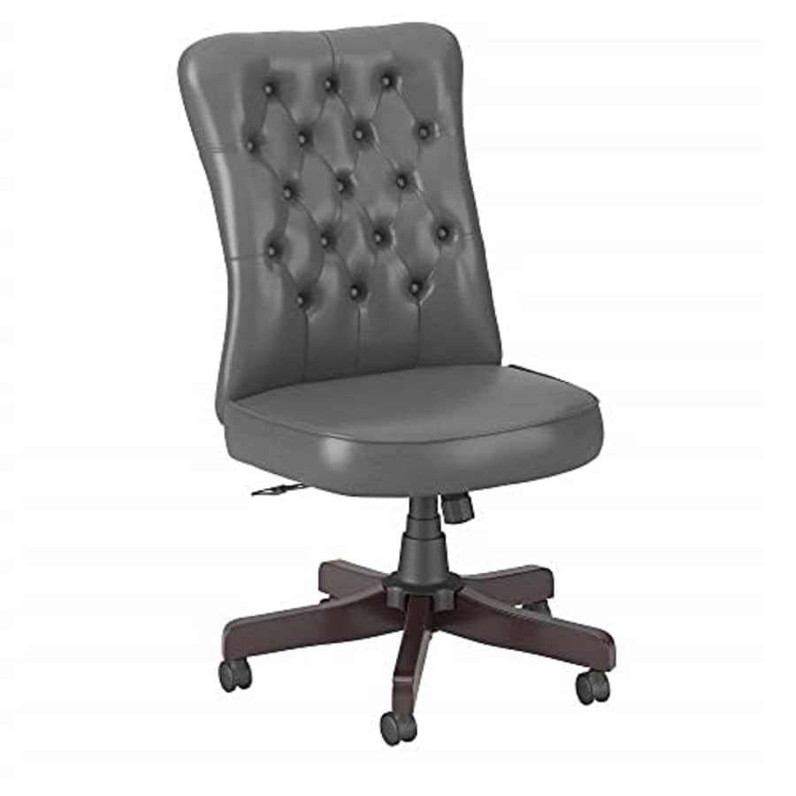 Bush Furniture Bush Business Furniture Arden Lane High Back Tufted Office Chair, Dark Gray Leather for $360 Bush Furniture Bush Business Furniture Arden Lane High Back Tufted Office Chair, Dark Gray Leather for $360