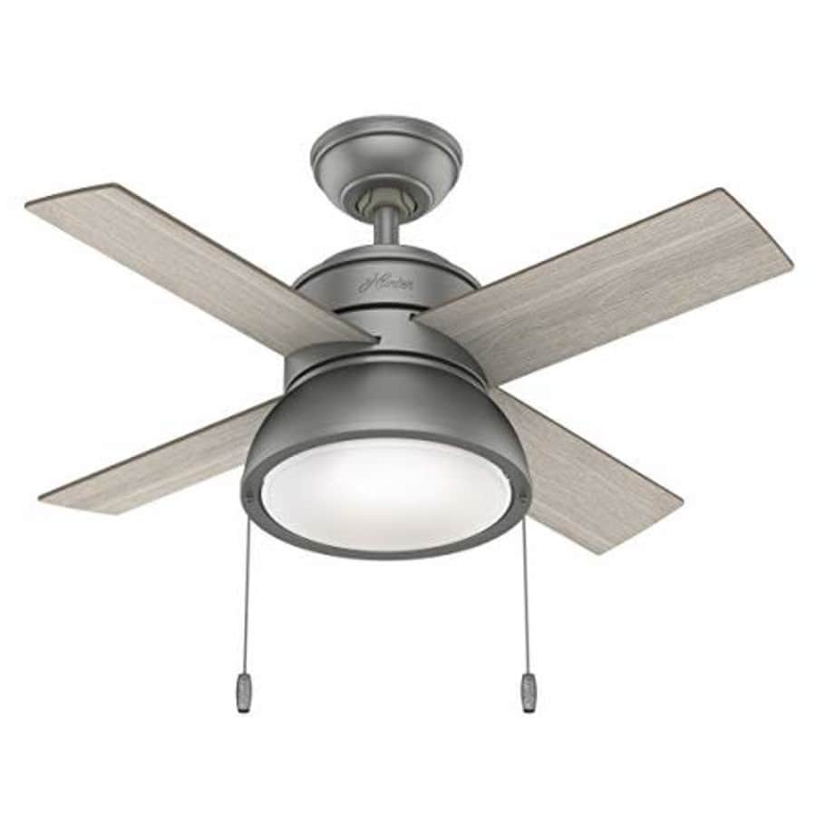 Hunter Fan Company 51039 Loki Indoor Ceiling Fan with LED Light and Pull Chain Control, 36", Matte for $162 Hunter Fan Company 51039 Loki Indoor Ceiling Fan with LED Light and Pull Chain Control, 36", Matte for $162