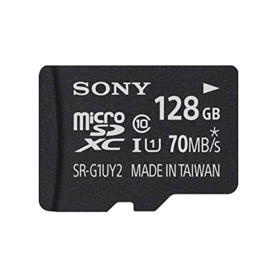 Sony 128GB Class 10 UHS-1 Micro SDXC up to 70MB/s Memory Card (SRG1UY2A/TQ) for $82