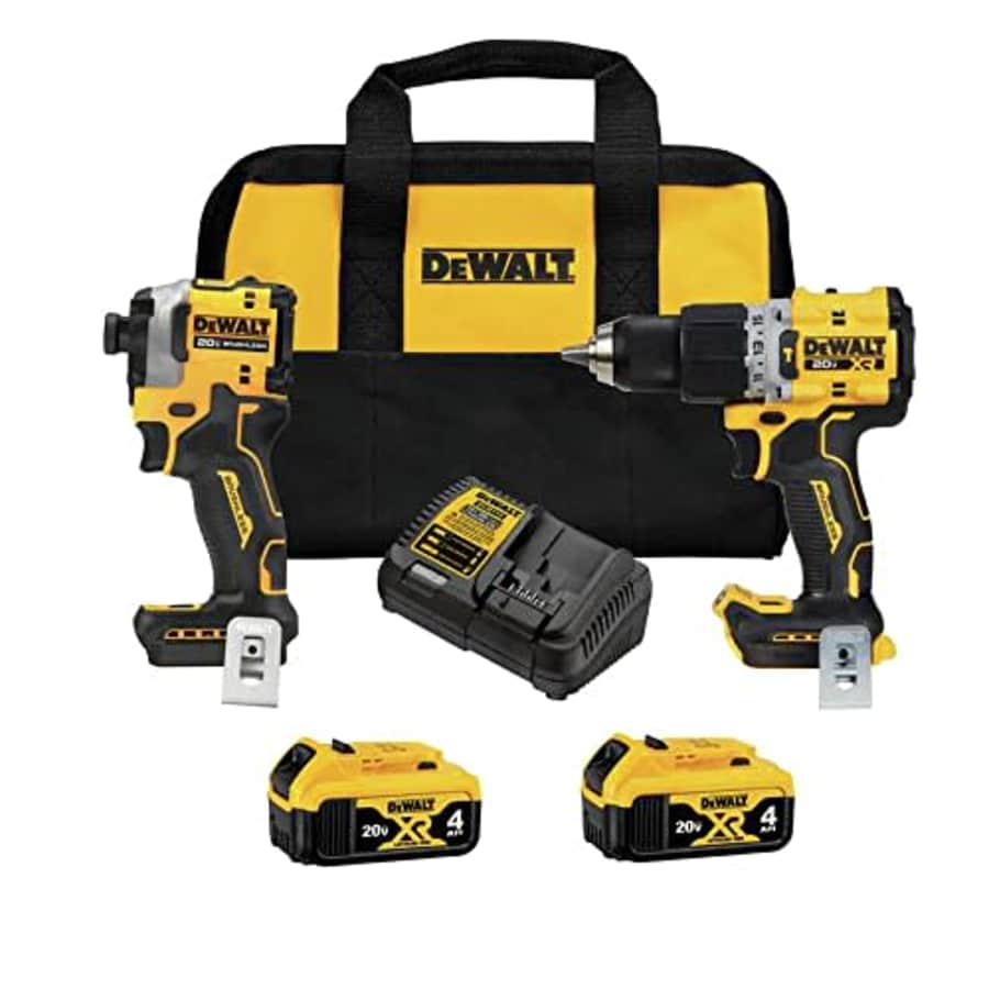 Dewalt DCK2050M2 20V MAX XR Brushless Lithium-Ion 1/2 in. Cordless Hammer Driver Drill and 1/4 in. for $320 Dewalt DCK2050M2 20V MAX XR Brushless Lithium-Ion 1/2 in. Cordless Hammer Driver Drill and 1/4 in. for $320