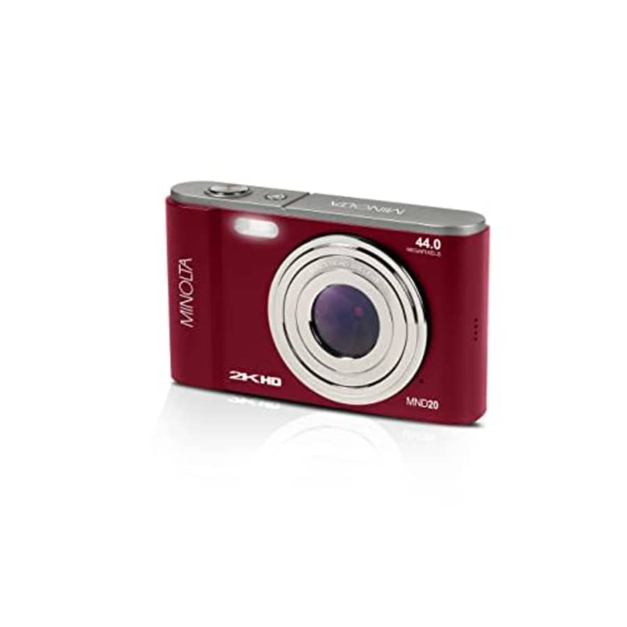 Konica Minolta Minolta MND20 44 MP / 2.7K Ultra HD Digital Camera (Red) for $83 Konica Minolta Minolta MND20 44 MP / 2.7K Ultra HD Digital Camera (Red) for $83