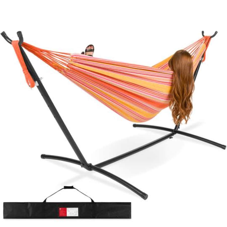 Best Choice 2-Person Brazilian-Style Double Hammock Set for $80 Best Choice 2-Person Brazilian-Style Double Hammock Set for $80