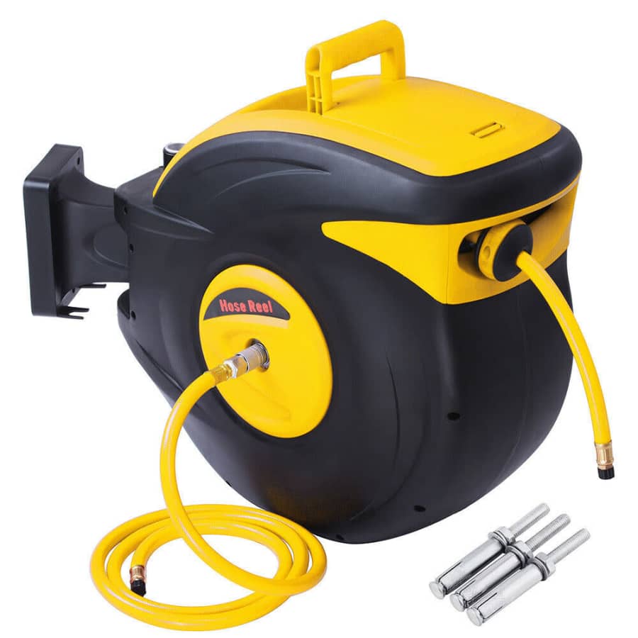 Yescom 100-Foot Retractable Air Compressor Hose Reel for $137 Yescom 100-Foot Retractable Air Compressor Hose Reel for $137