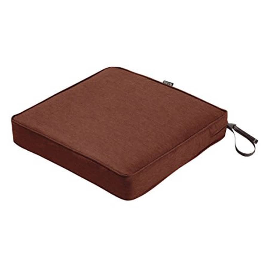 Classic Accessories Montlake Water-Resistant 17 x 17 x 3 Inch Square Outdoor Seat Cushion, Patio for $57