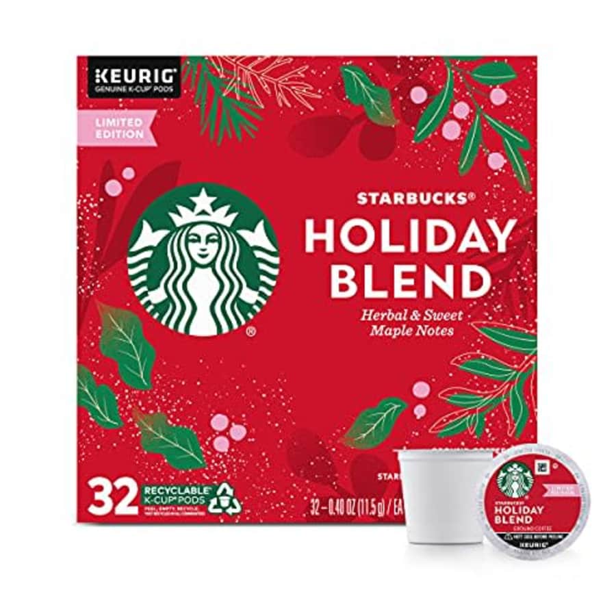 Starbucks Holiday Blend Medium Roast Coffee Single-Cup Coffee for Keurig Brewers, Herbal & Sweet for $50 Starbucks Holiday Blend Medium Roast Coffee Single-Cup Coffee for Keurig Brewers, Herbal & Sweet for $50
