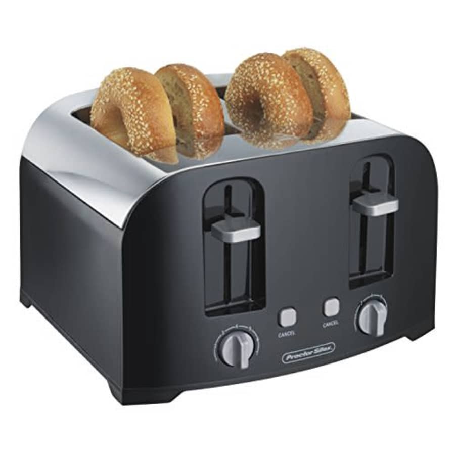 Proctor Silex 4-Slice Toaster with Shade Selector, Toast Boost, Crumb Tray, Auto-Shutoff and Cancel for $55