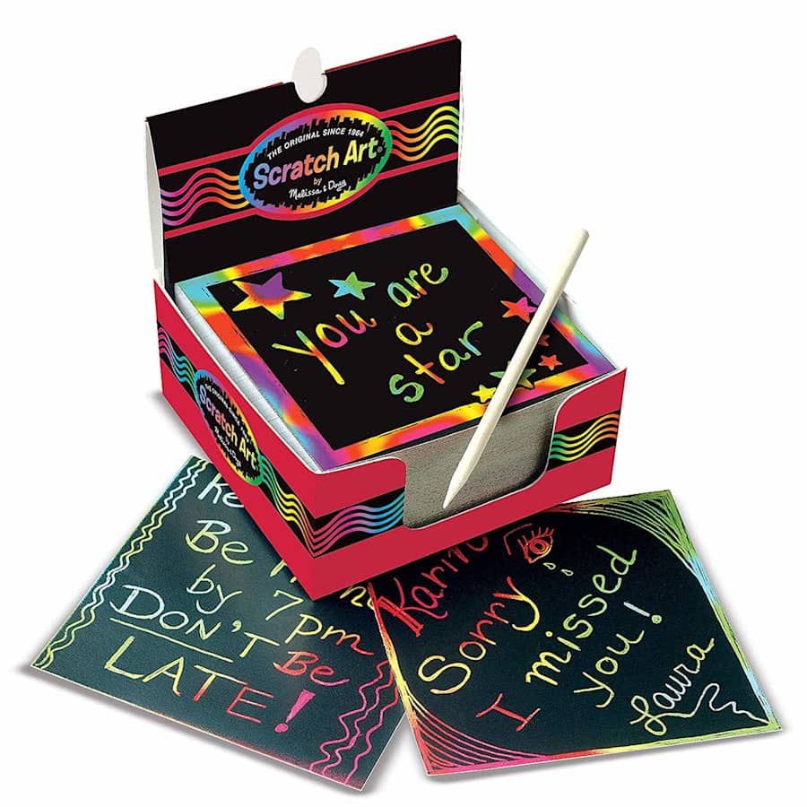 Melissa & Doug Scratch Art Rainbow Mini Notes 125-Pack for $4 Melissa & Doug Scratch Art Rainbow Mini Notes 125-Pack for $4