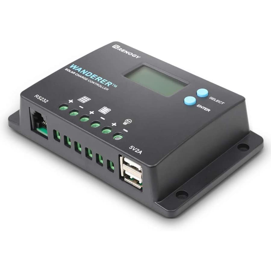 Renogy 10A 12V/24V PWM Negative Ground Solar Charge Controller for $7