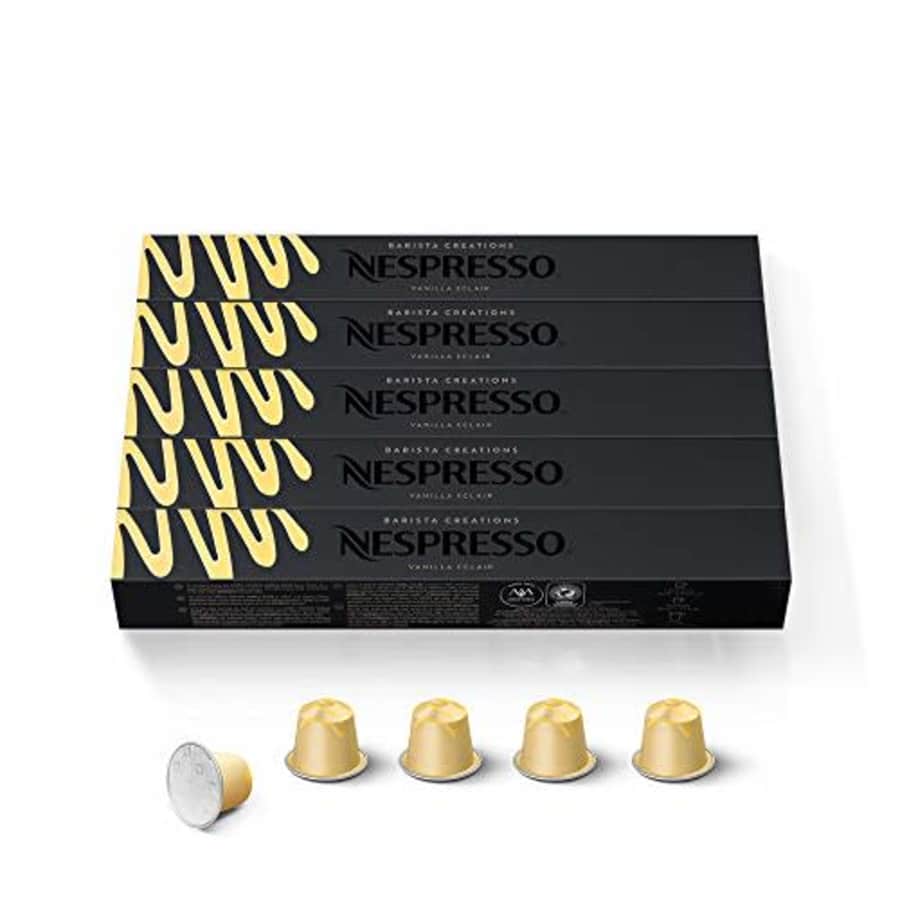 Nespresso Capsules OriginalLine, Vanilla clair, Mild Roast Espresso Coffee, 50 Count Espresso for $43 Nespresso Capsules OriginalLine, Vanilla clair, Mild Roast Espresso Coffee, 50 Count Espresso for $43