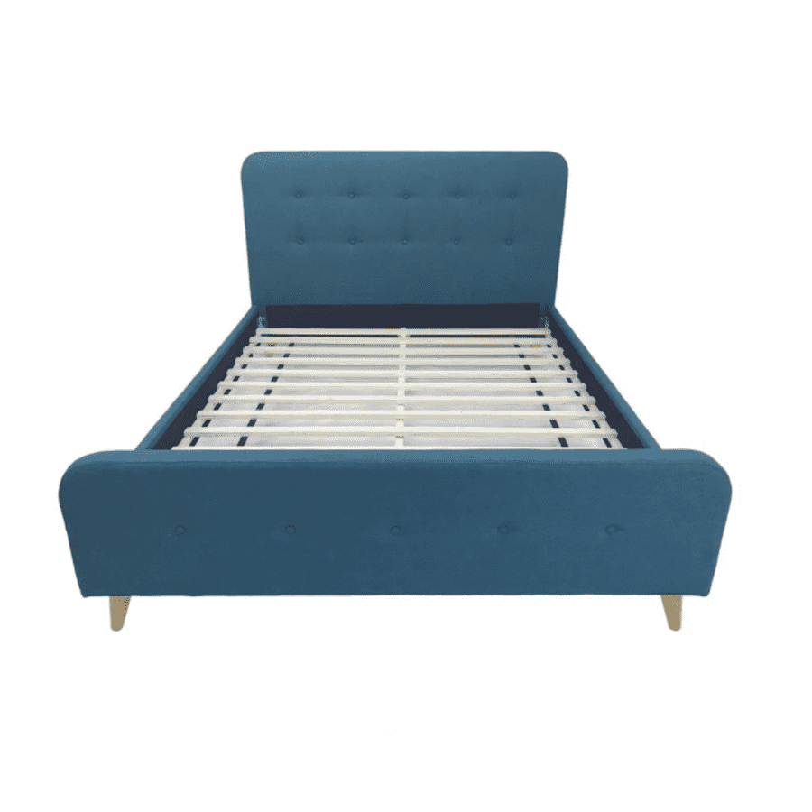 Noble House Priya Velvet Upholstered Queen Bed for $285