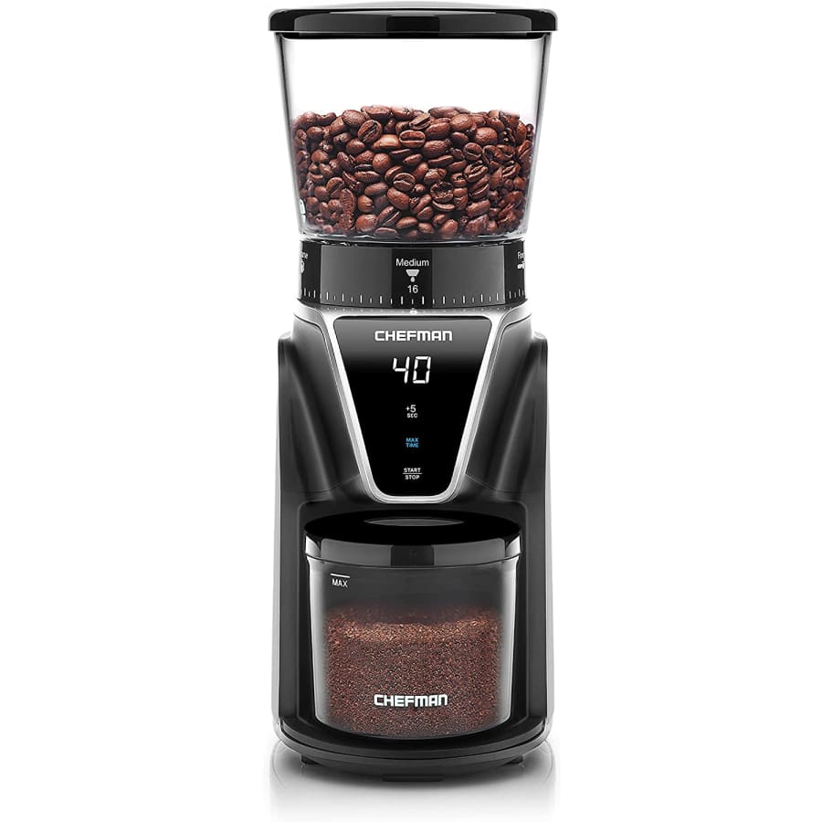 Chefman Conical Burr Coffee Grinder for $28