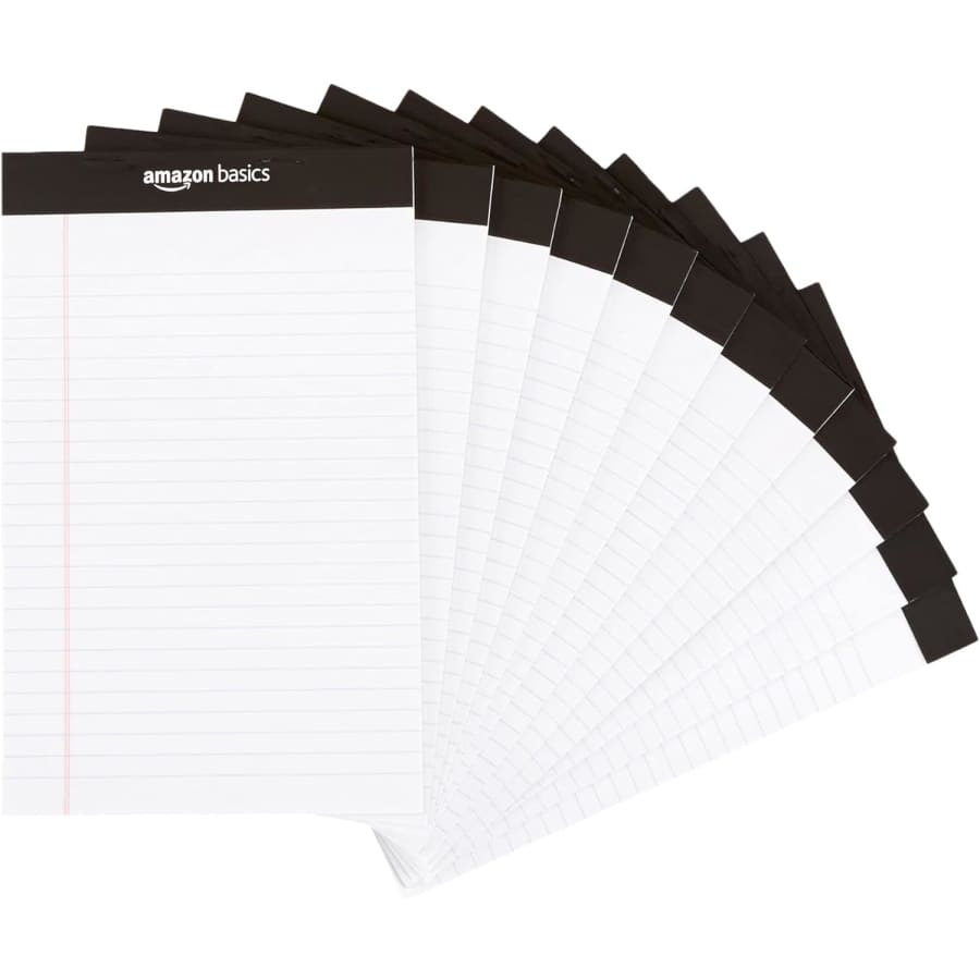 Amazon Basics 5x8" Narrow Lined Writing Note Pad 12-Pack for $6 Amazon Basics 5x8" Narrow Lined Writing Note Pad 12-Pack for $6
