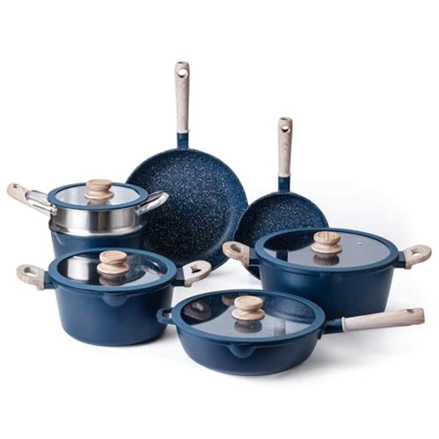 Country Kitchen 11pcs Pots and Pans Set Non Stick Cast Aluminum, Kitchen Cookware Sets, Kitchen for $100 Country Kitchen 11pcs Pots and Pans Set Non Stick Cast Aluminum, Kitchen Cookware Sets, Kitchen for $100