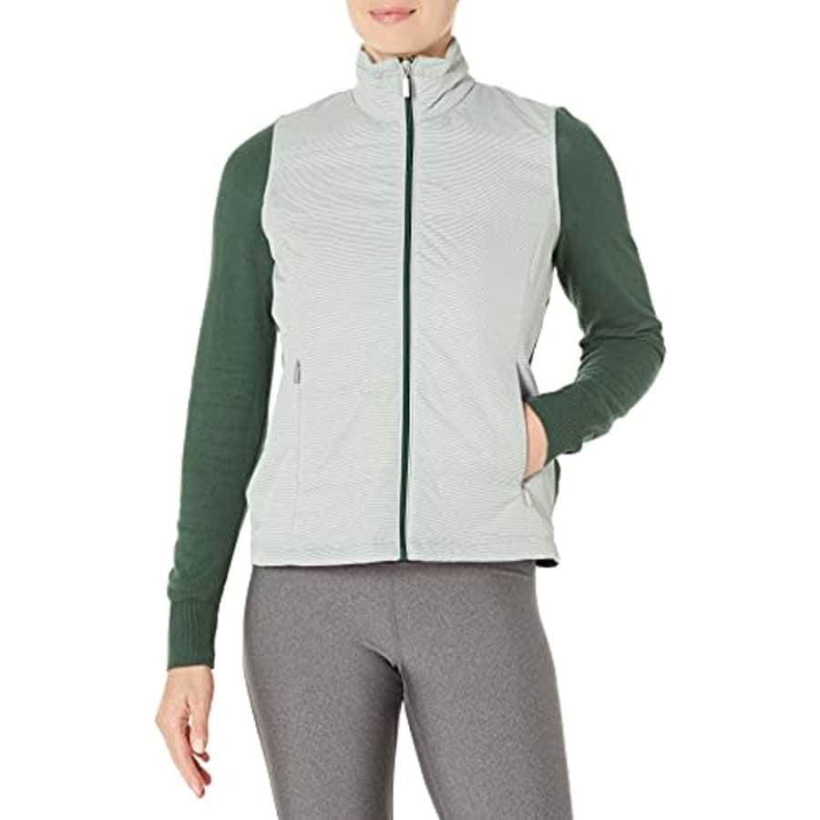 Cutter & Buck Women's CB Weathertec Cora Quilted Sweater Jacket, Hunter, XLarge for $81 Cutter & Buck Women's CB Weathertec Cora Quilted Sweater Jacket, Hunter, XLarge for $81