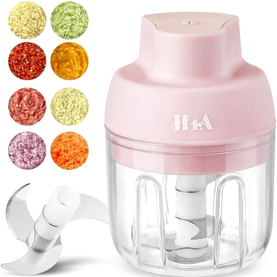 H1A Wireless Electric Mini Food Processor for $13