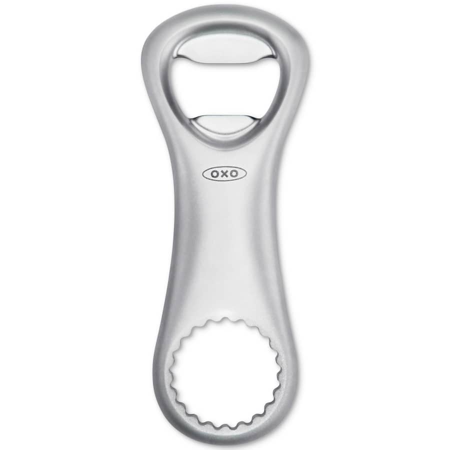 OXO Steel Die-Cast Stainless Steel Bottle Opener for $8