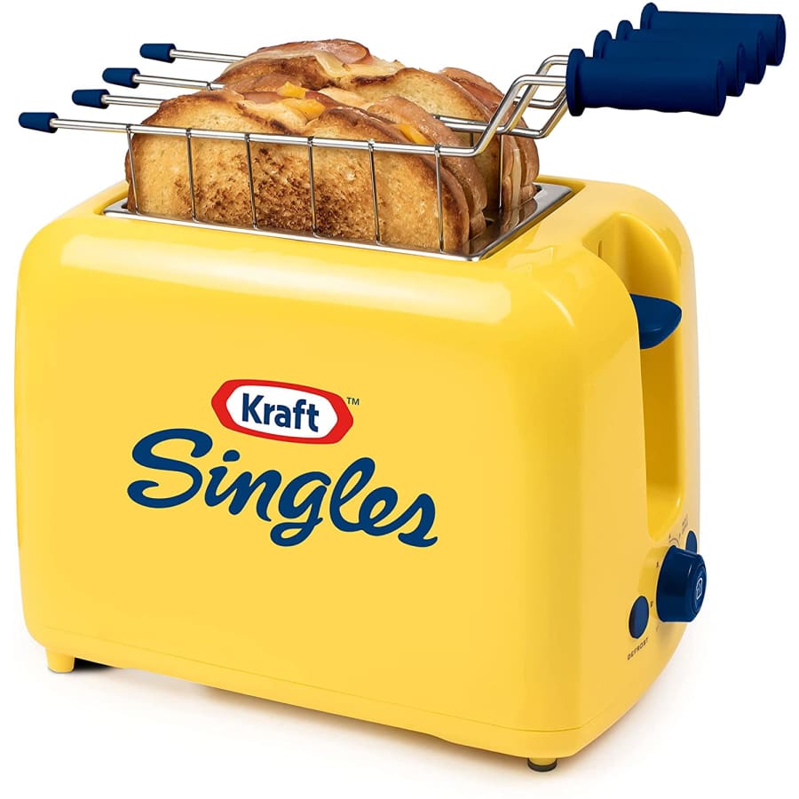 Nostalgia Kraft Singles Grilled Cheese & Stuffed Sandwich Toaster for $32 Nostalgia Kraft Singles Grilled Cheese & Stuffed Sandwich Toaster for $32
