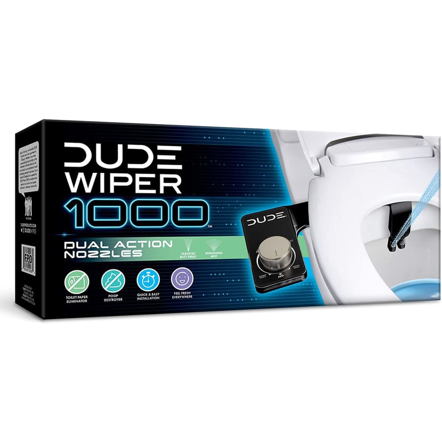 Dude Wiper 1000 Dual-Action Bidet Attachment for $26 Dude Wiper 1000 Dual-Action Bidet Attachment for $26