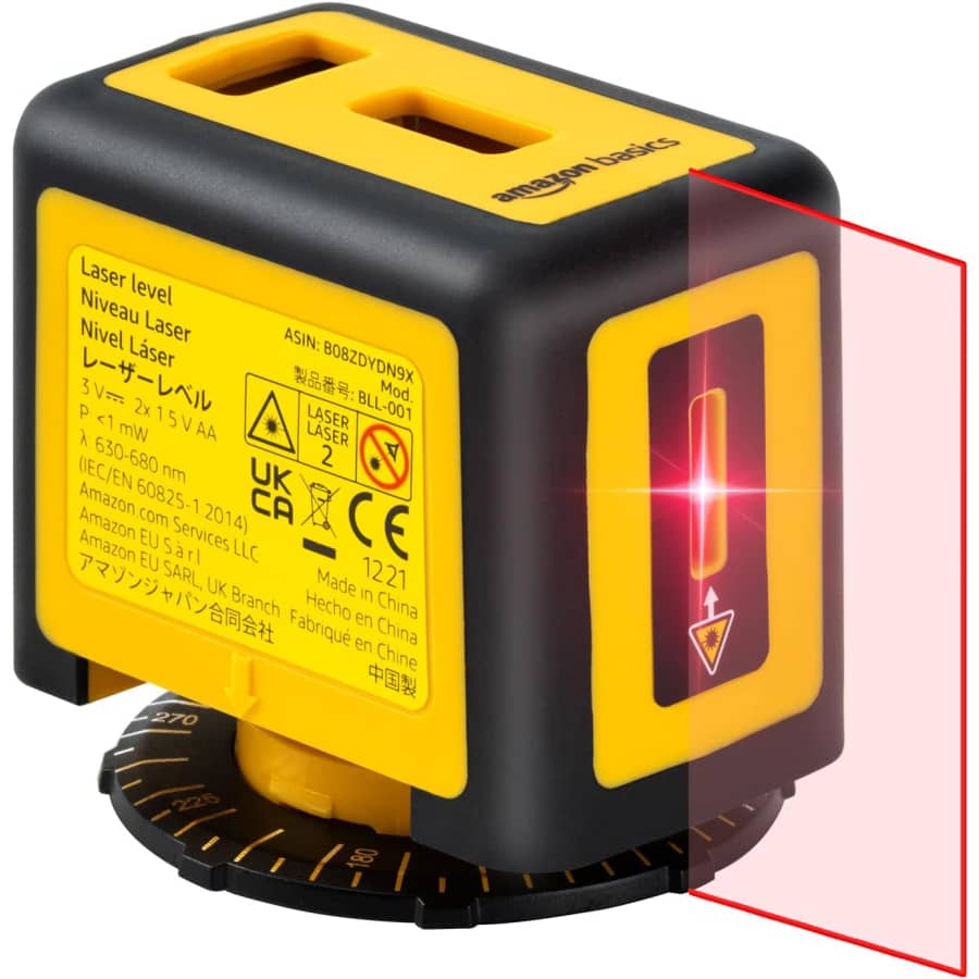 Amazon Basics 360° Rotating Class II 16' Laser Line Level for $15 Amazon Basics 360° Rotating Class II 16' Laser Line Level for $15